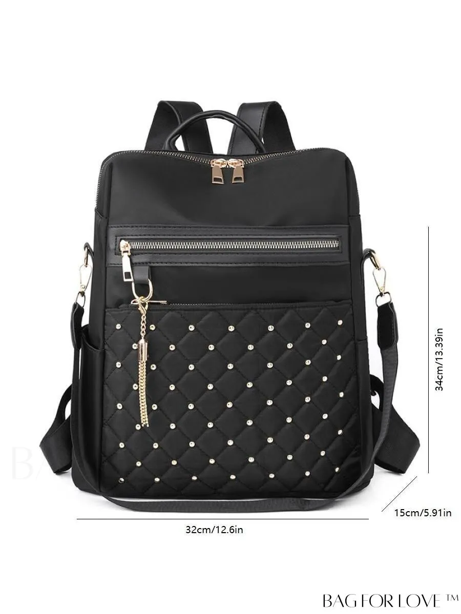 BagForLove - Chic Womens Handbag with Tassel and Stud Embellishments