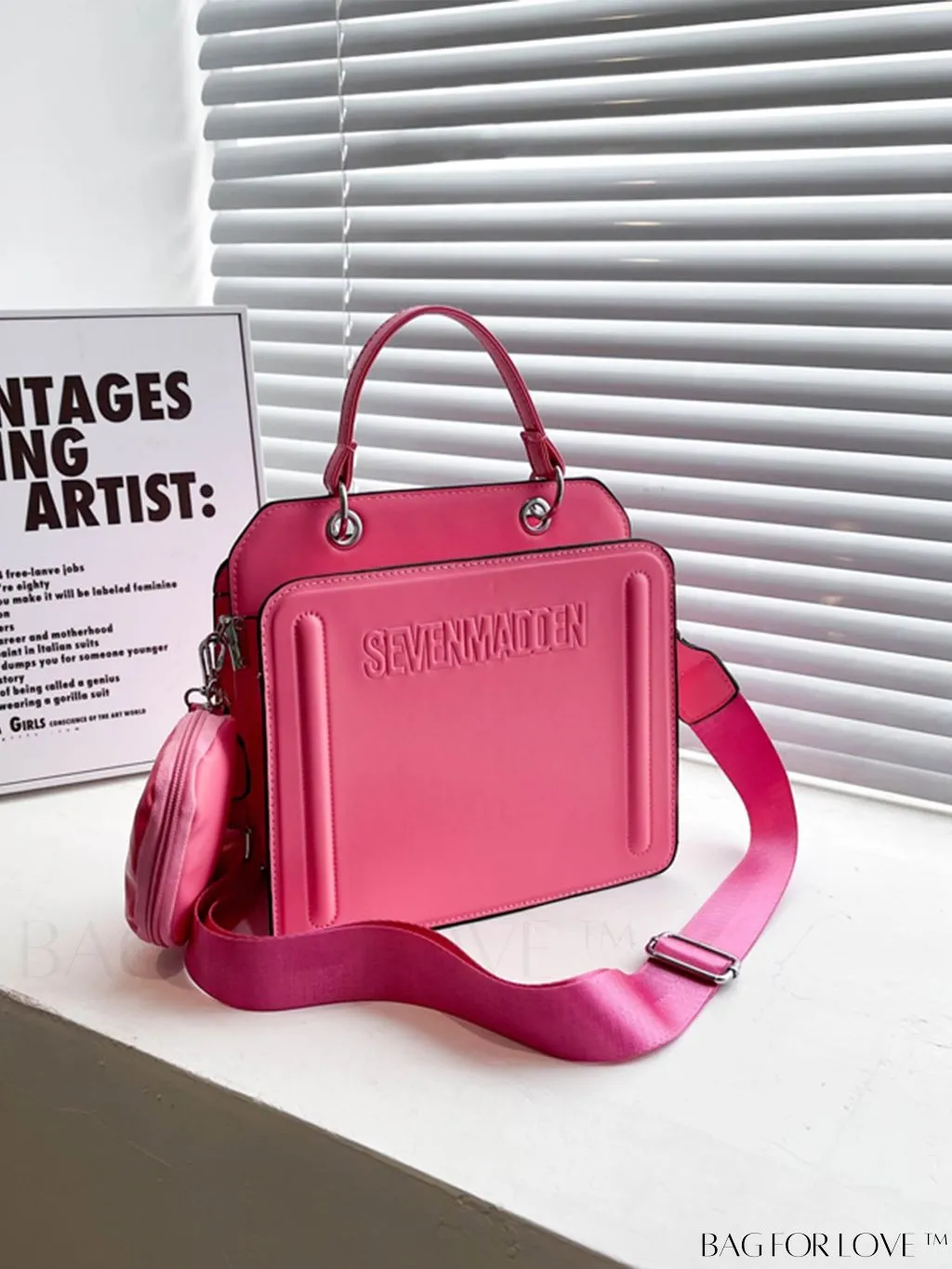 BagForLove - Chic Womens Printed Letter Tote: Versatile Shoulder & Crossbody Bag