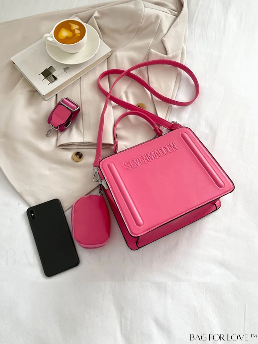 BagForLove - Chic Womens Printed Letter Tote: Versatile Shoulder & Crossbody Bag