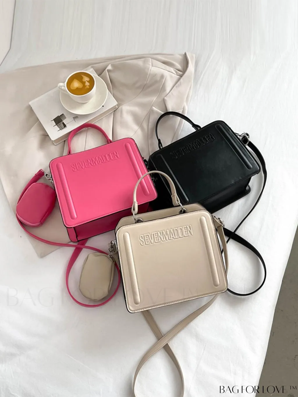 BagForLove - Chic Womens Printed Letter Tote: Versatile Shoulder & Crossbody Bag