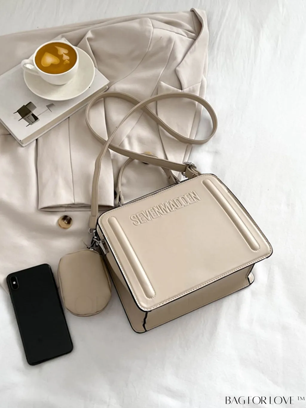 BagForLove - Chic Womens Printed Letter Tote: Versatile Shoulder & Crossbody Bag