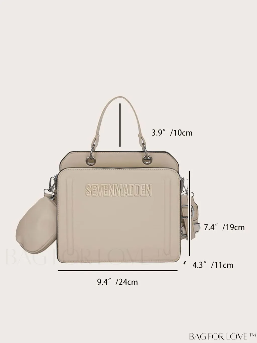 BagForLove - Chic Womens Printed Letter Tote: Versatile Shoulder & Crossbody Bag