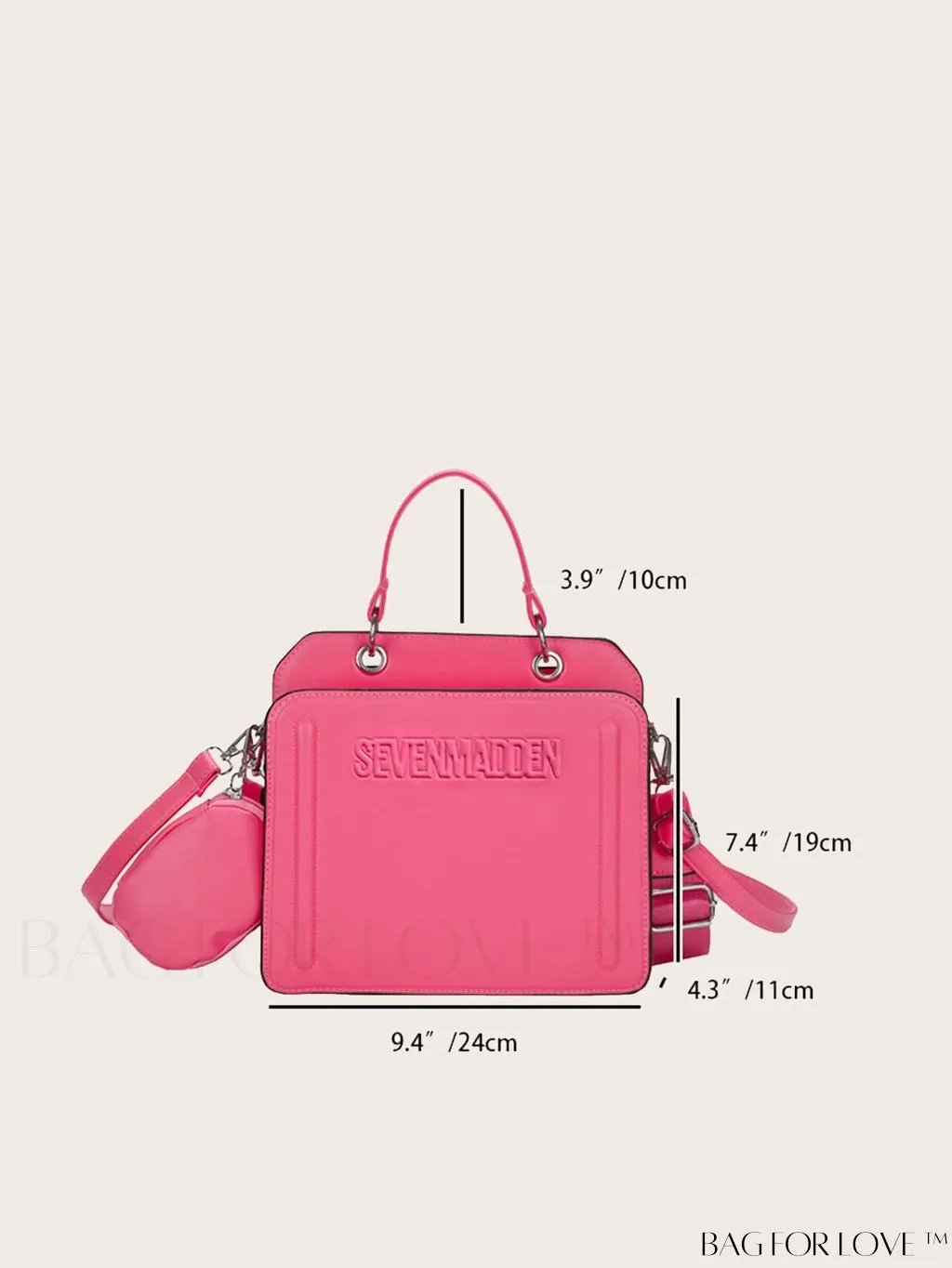 BagForLove - Chic Womens Printed Letter Tote: Versatile Shoulder & Crossbody Bag