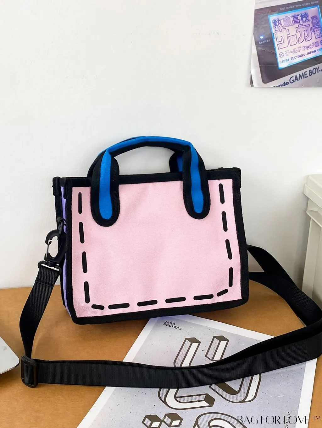 BagForLove - Compact Anime Cartoon Messenger Bag for On-the-Go Convenience