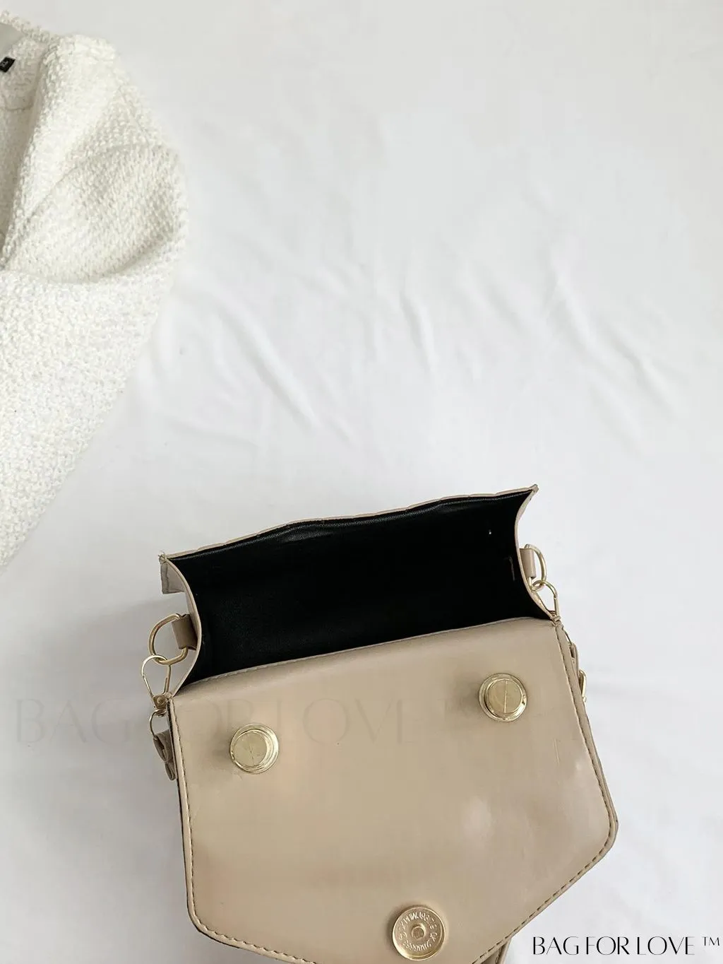 BagForLove - Compact Crocodile Embossed Bag with Chic Knot Handle