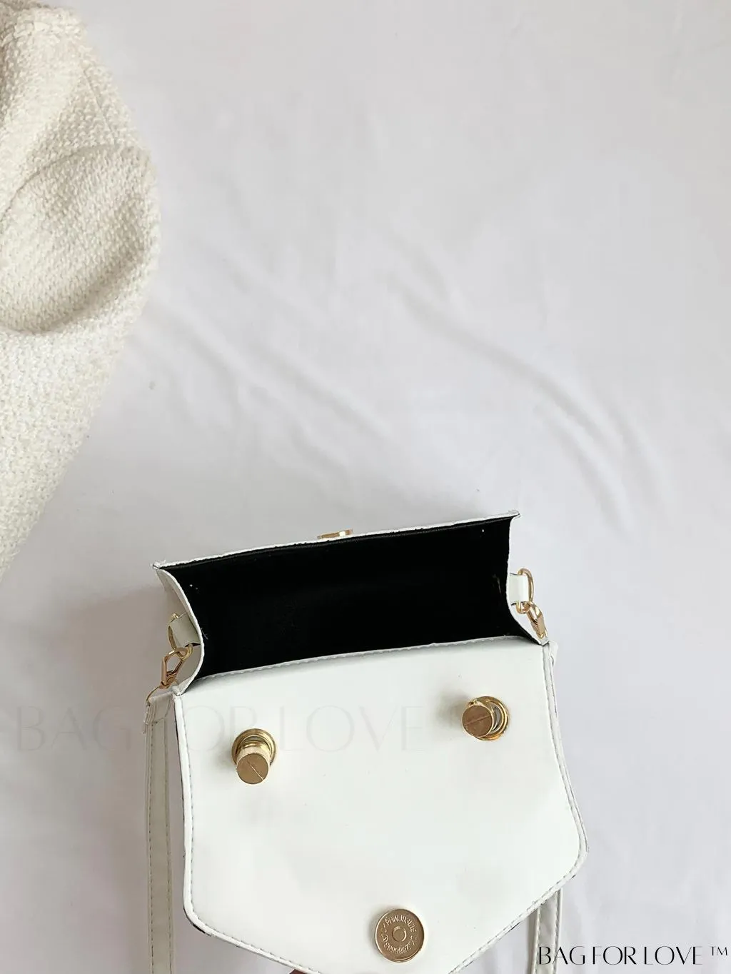 BagForLove - Compact Crocodile Embossed Bag with Chic Knot Handle