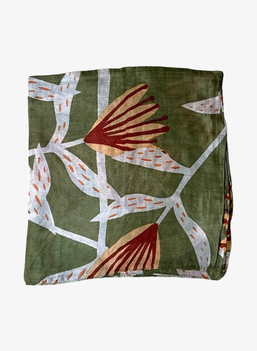 Bandana Silk Scarf