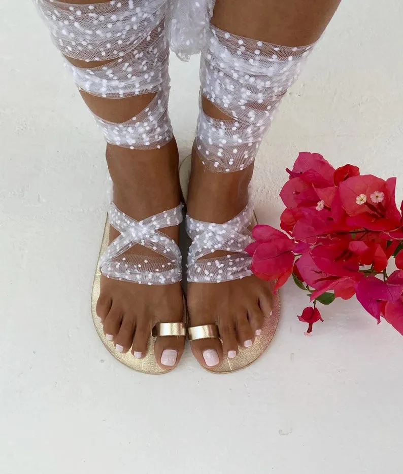 Barefoot vibram widding sandals