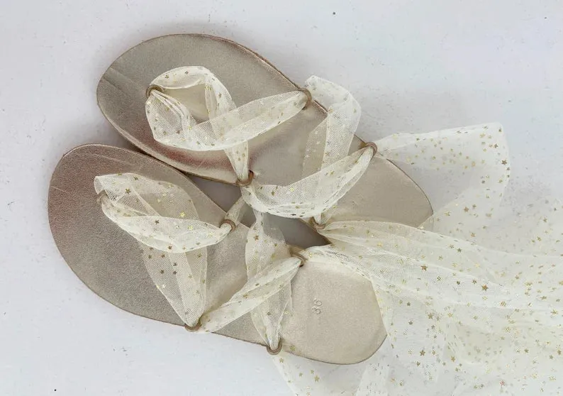 Barefoot vibram widding sandals