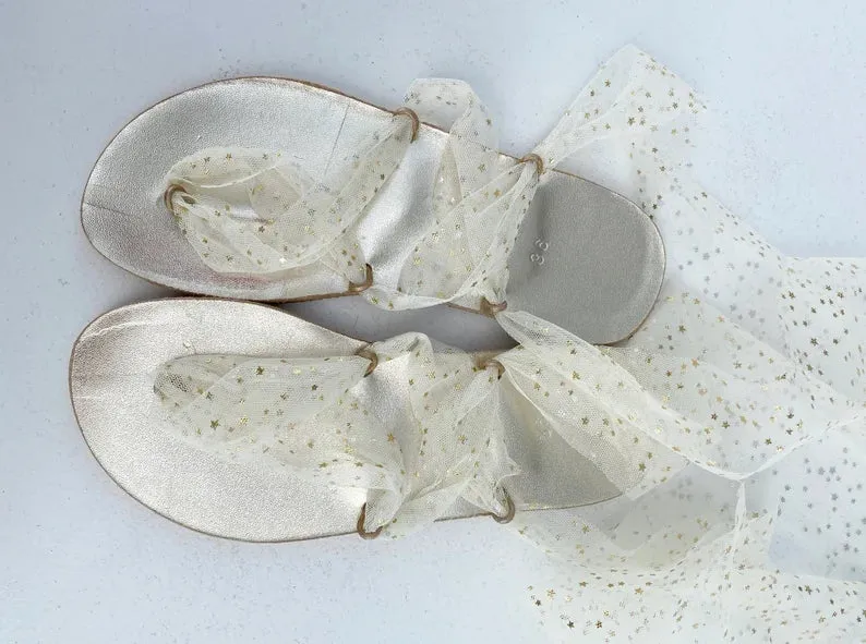 Barefoot vibram widding sandals