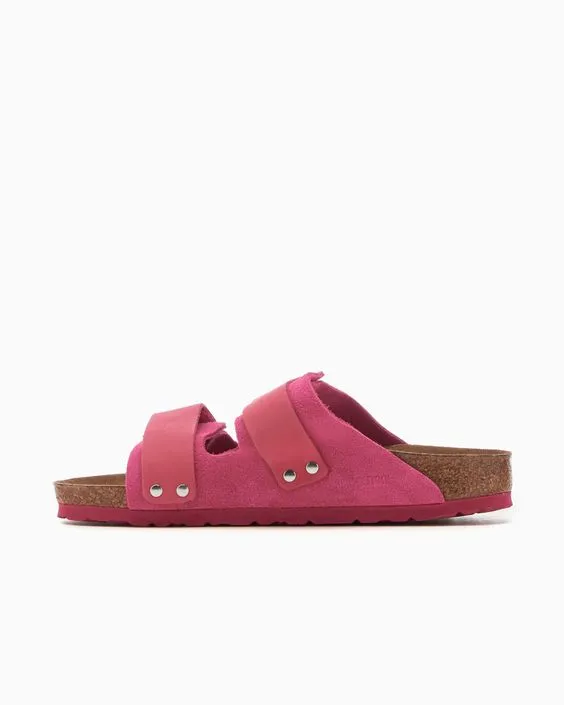 BIRKENSTOCK- UJI SUEDE LEATHER SANDAL