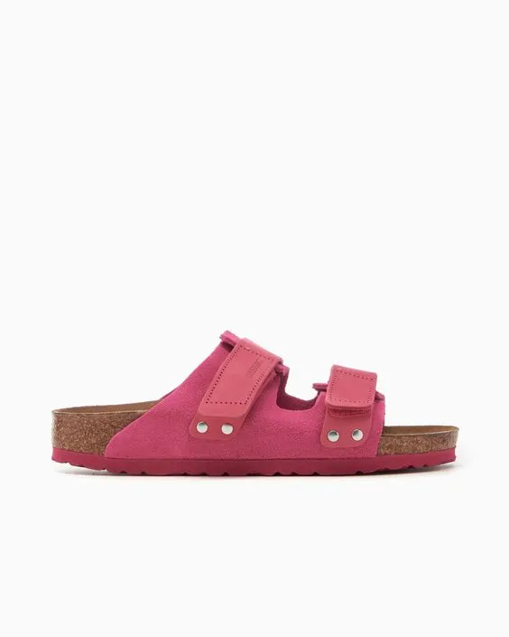 BIRKENSTOCK- UJI SUEDE LEATHER SANDAL