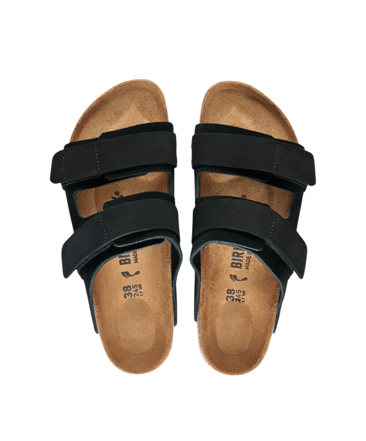 Birkenstock Uji Suede/Nubuck Leather Black Sandals