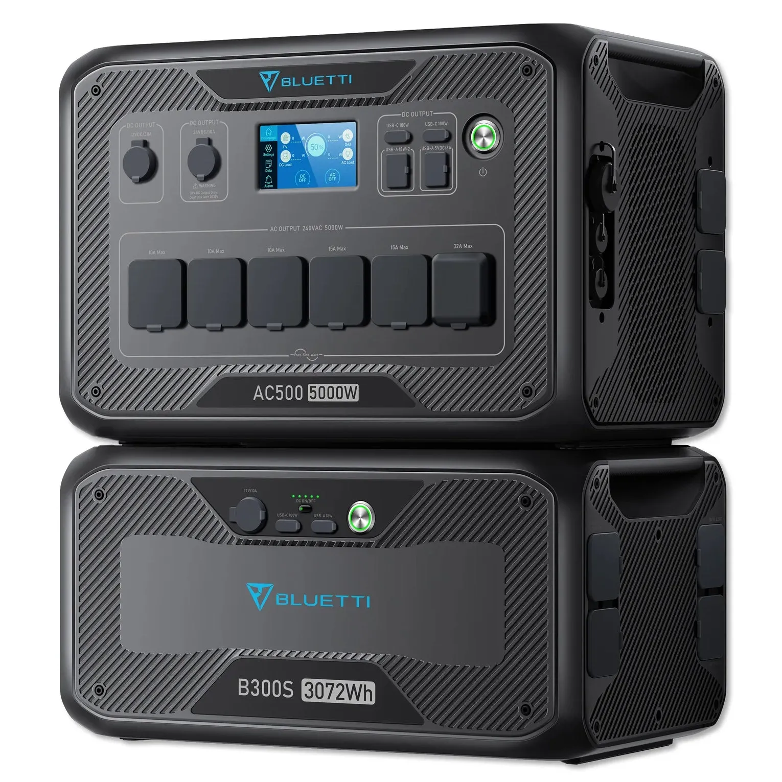 Bluetti Ac500   B300 S Expandable Home & Portable Power Station | 5000 W (10000 W Surge) 3072 Wh