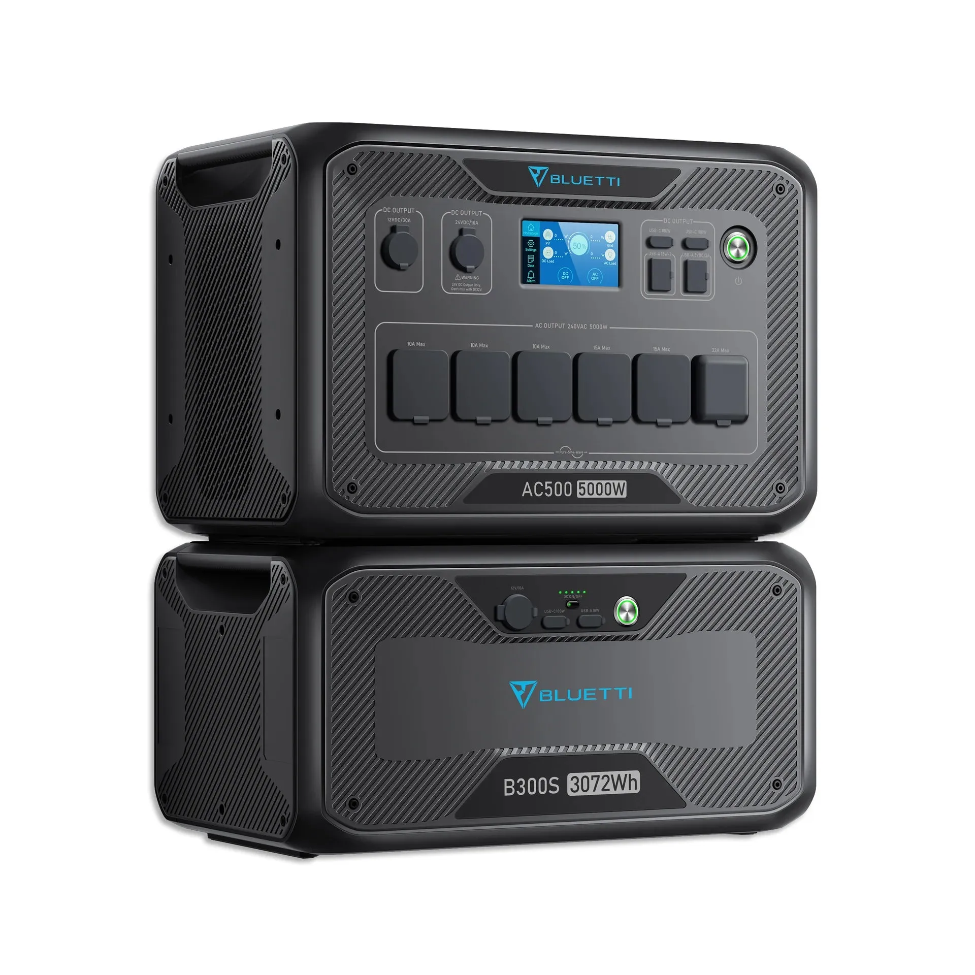 Bluetti Ac500   B300 S Expandable Home & Portable Power Station | 5000 W (10000 W Surge) 3072 Wh