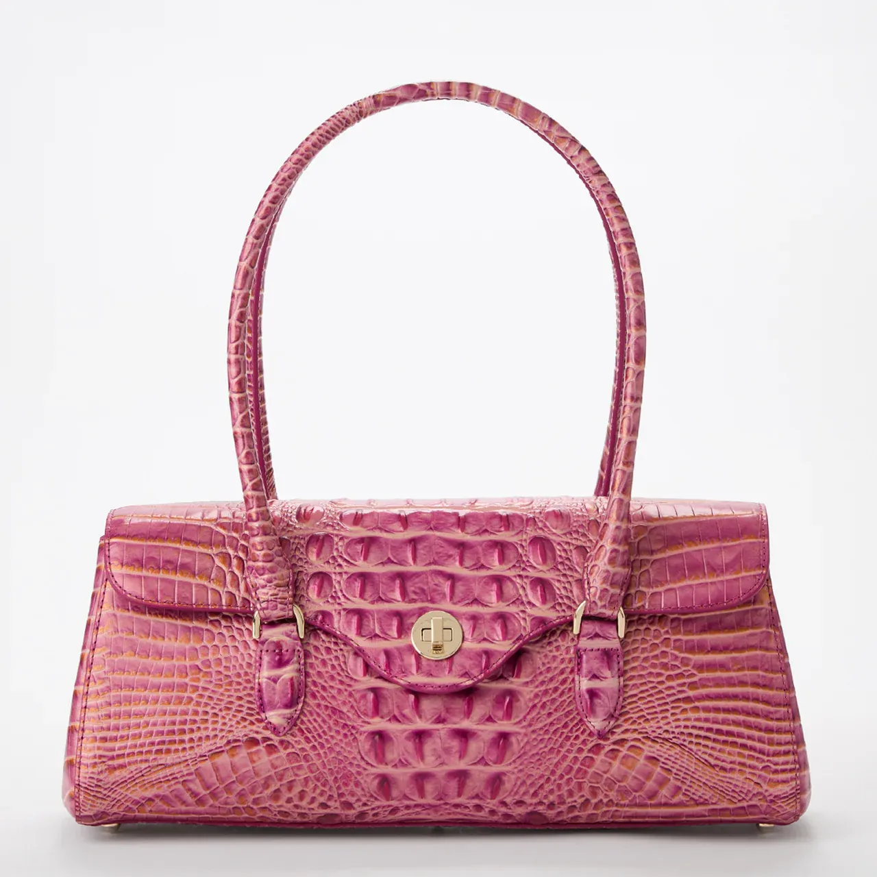 Brahmin Melbourne Collection Dayan Satchel, Rouge Blush