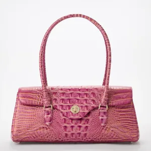 Brahmin Melbourne Collection Dayan Satchel, Rouge Blush