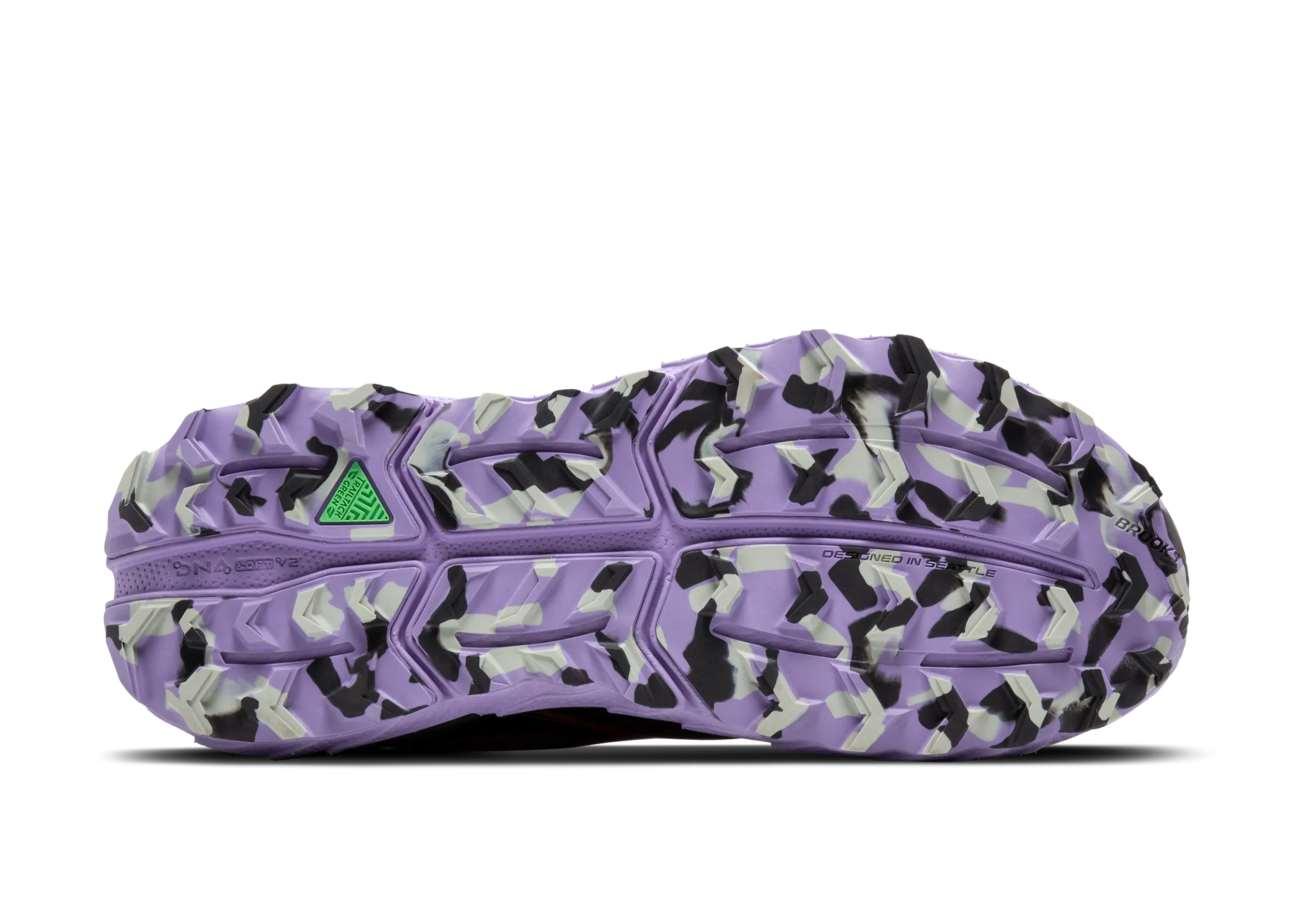 Brooks Cascadia 18 (D Width) - Ebony/Sweet Lavender/Copper (Womens)