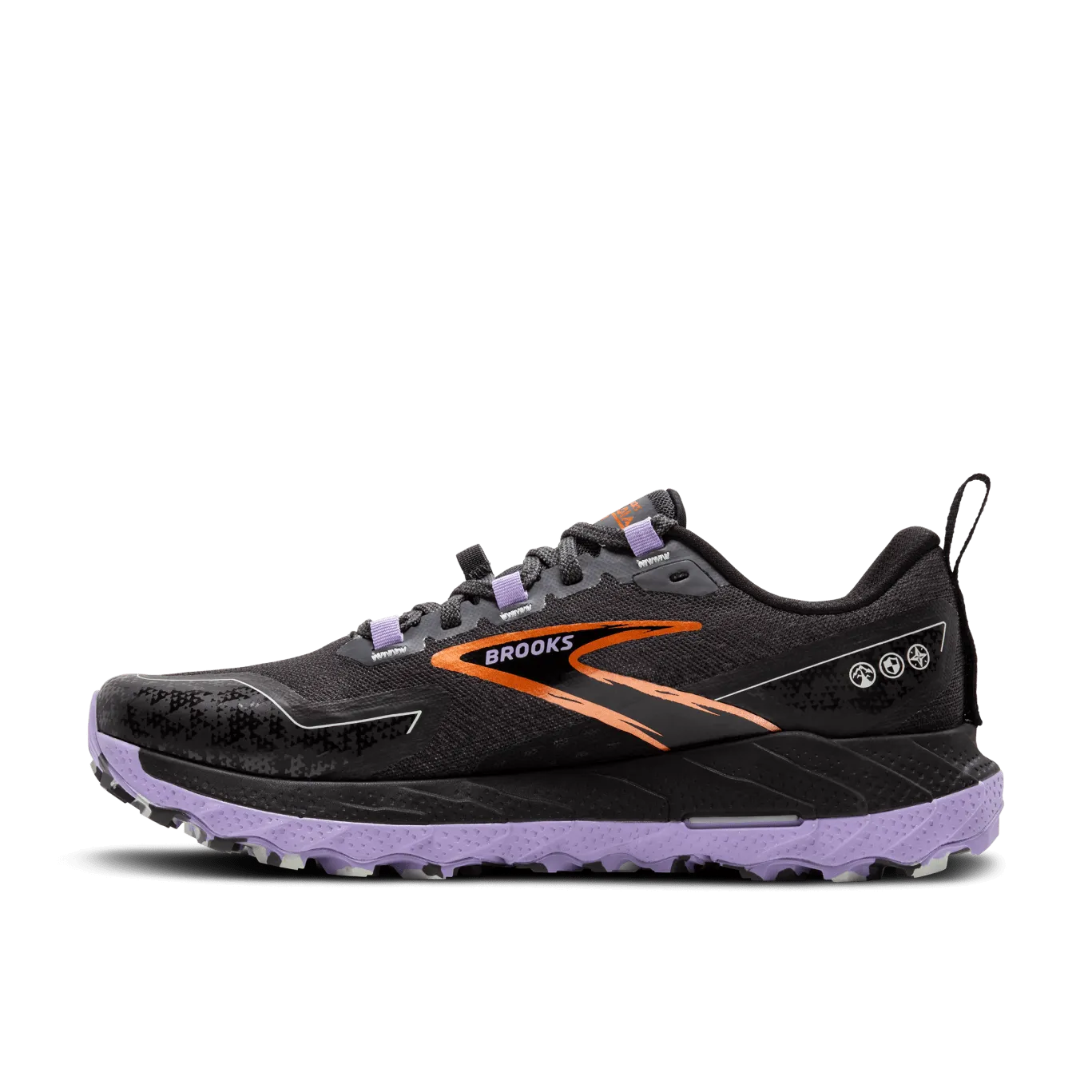 Brooks Cascadia 18 (D Width) - Ebony/Sweet Lavender/Copper (Womens)