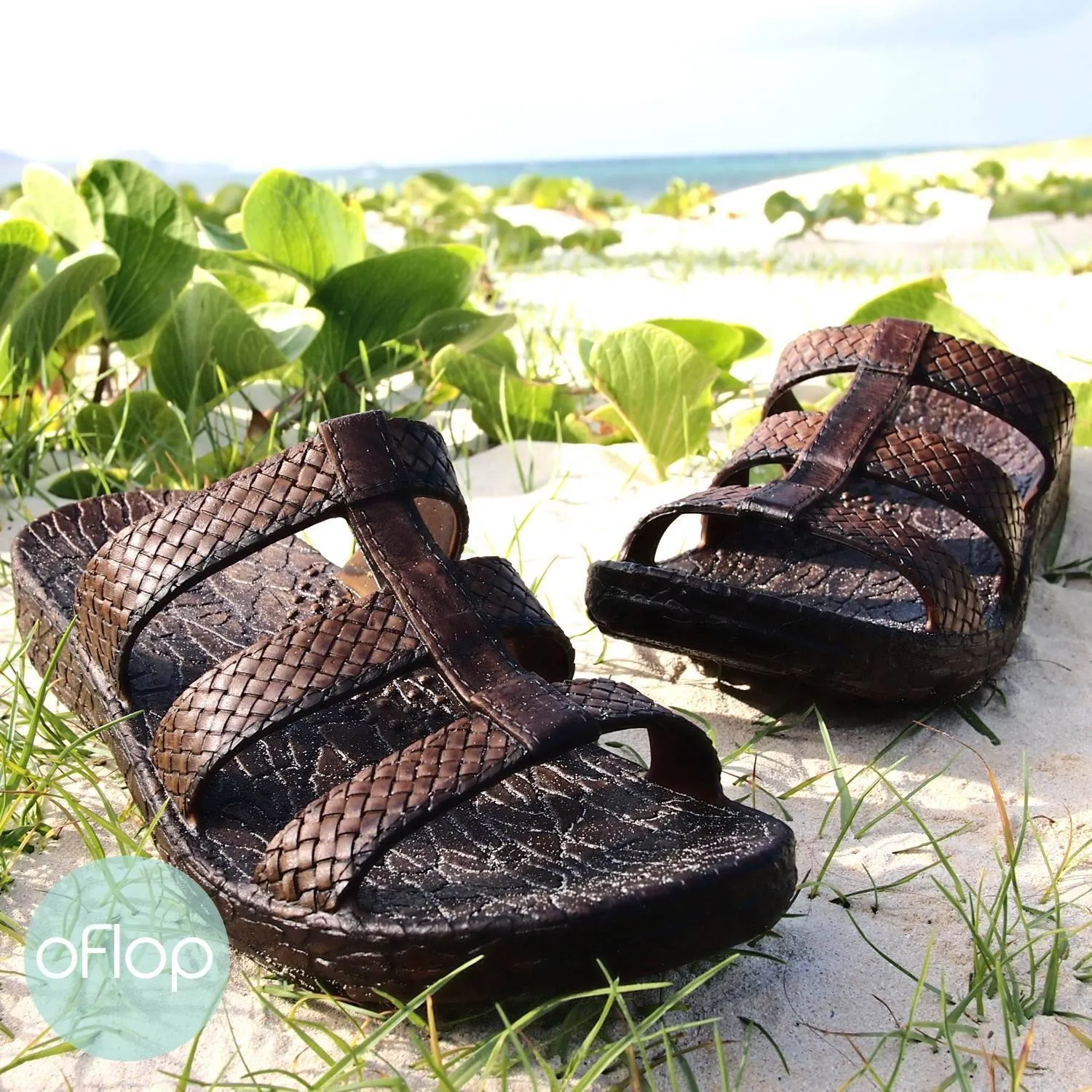 Brown Jaya Jandals ® -- Pali Hawaii Hawaiian Jesus Sandals