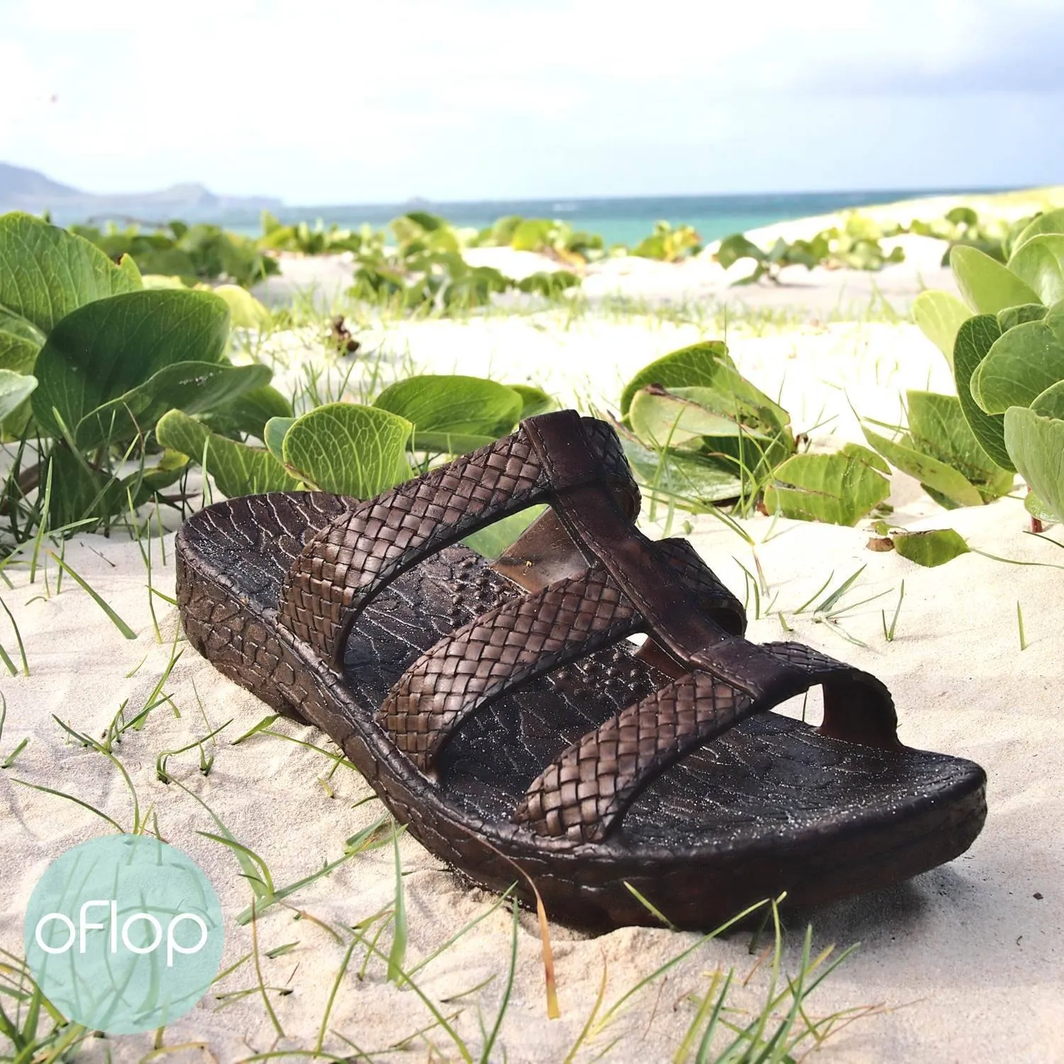 Brown Jaya Jandals ® -- Pali Hawaii Hawaiian Jesus Sandals