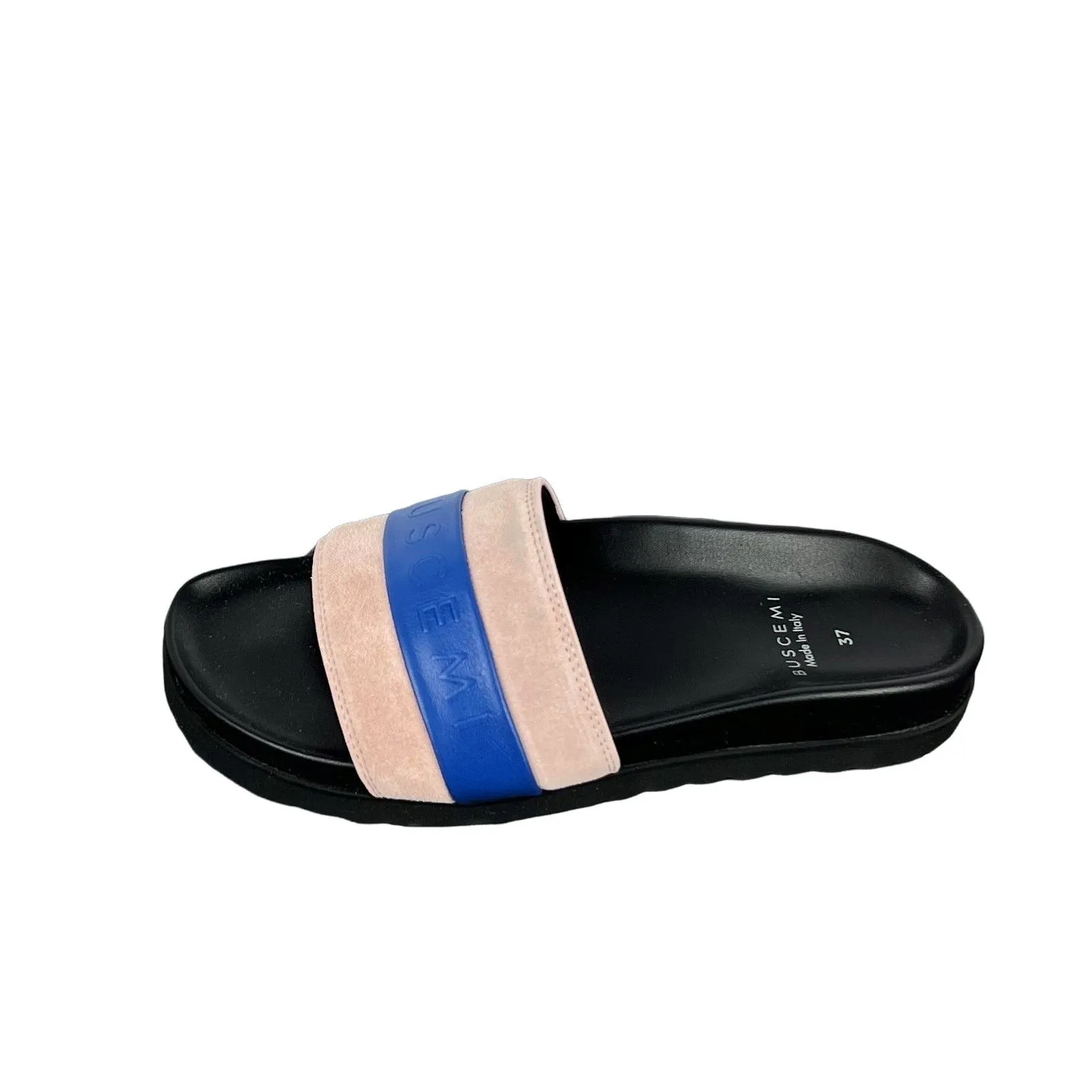 Buscemi Slide Sport Black Trio Leather Sandals