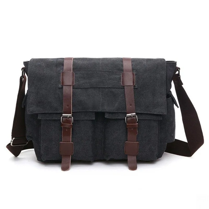 Canvas Leather Men Messenger Bags I AM LEGEND Will Smith Big Satchel Shoulder Bags Male Laptop Briefcase Travel Handbag