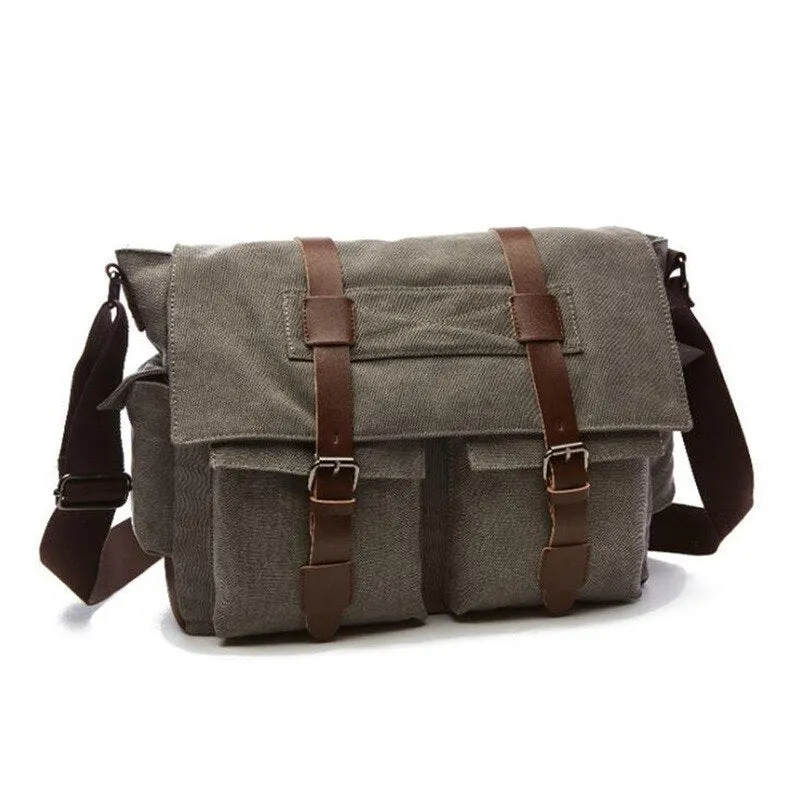 Canvas Leather Men Messenger Bags I AM LEGEND Will Smith Big Satchel Shoulder Bags Male Laptop Briefcase Travel Handbag