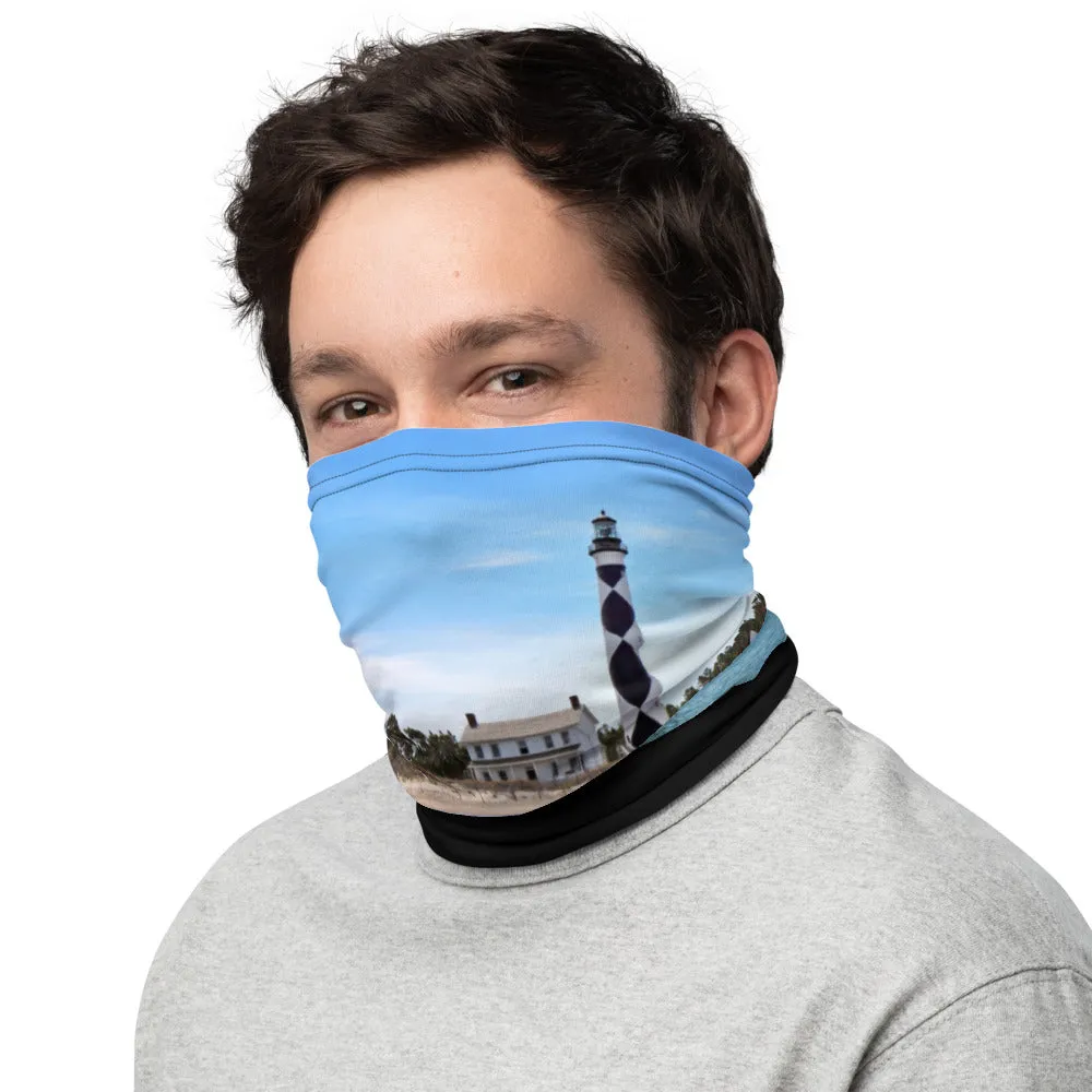 Cape Lookout Lighthouse Neck Gaiter, Face Covering, Headband and More