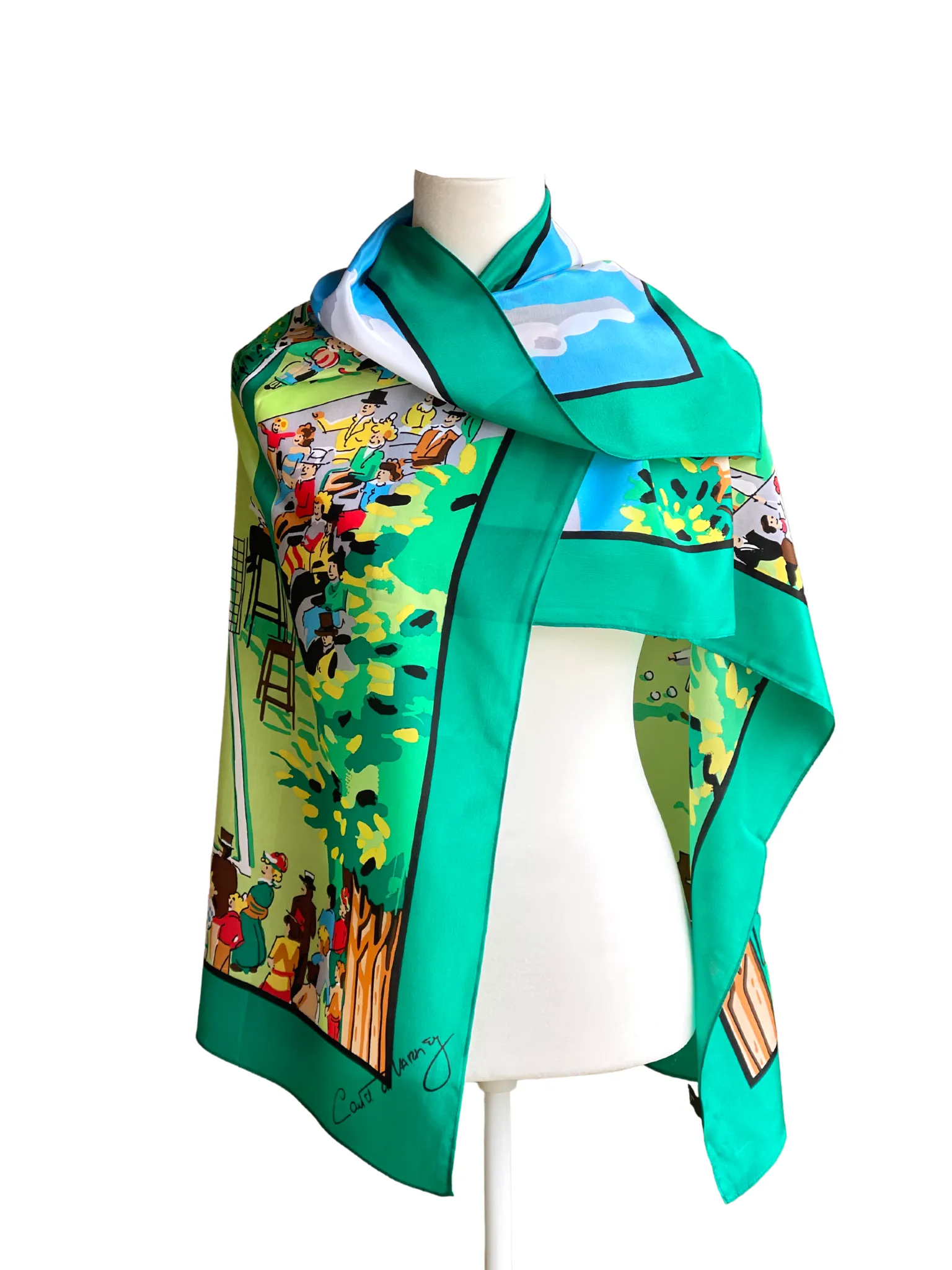 Carleton Tennis Silk Scarf