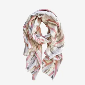 Casa Scarf (Pink/Grey)