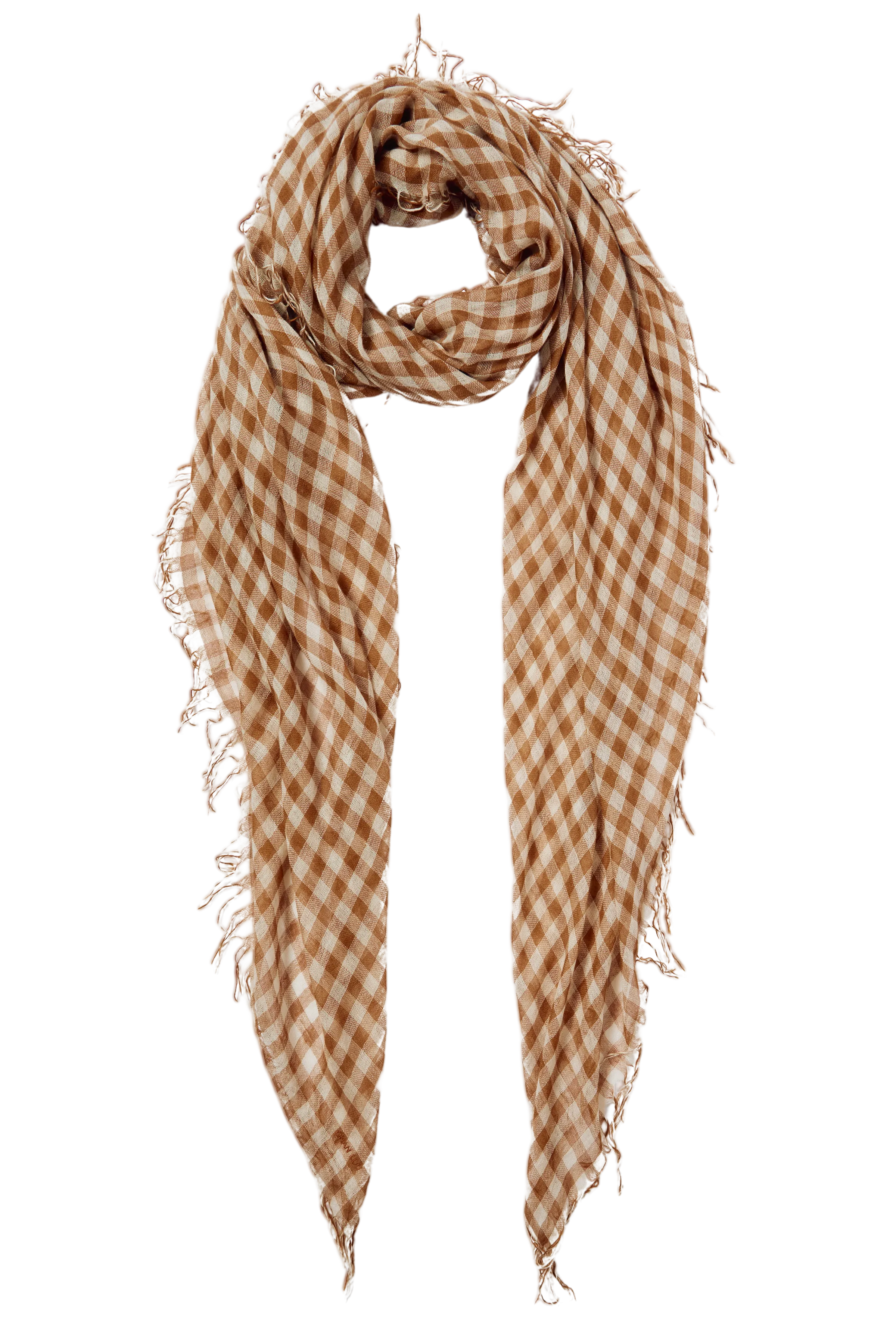 Cashmere and Silk Scarf in Cafe