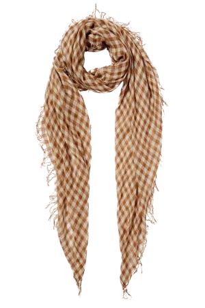 Cashmere and Silk Scarf in Cafe