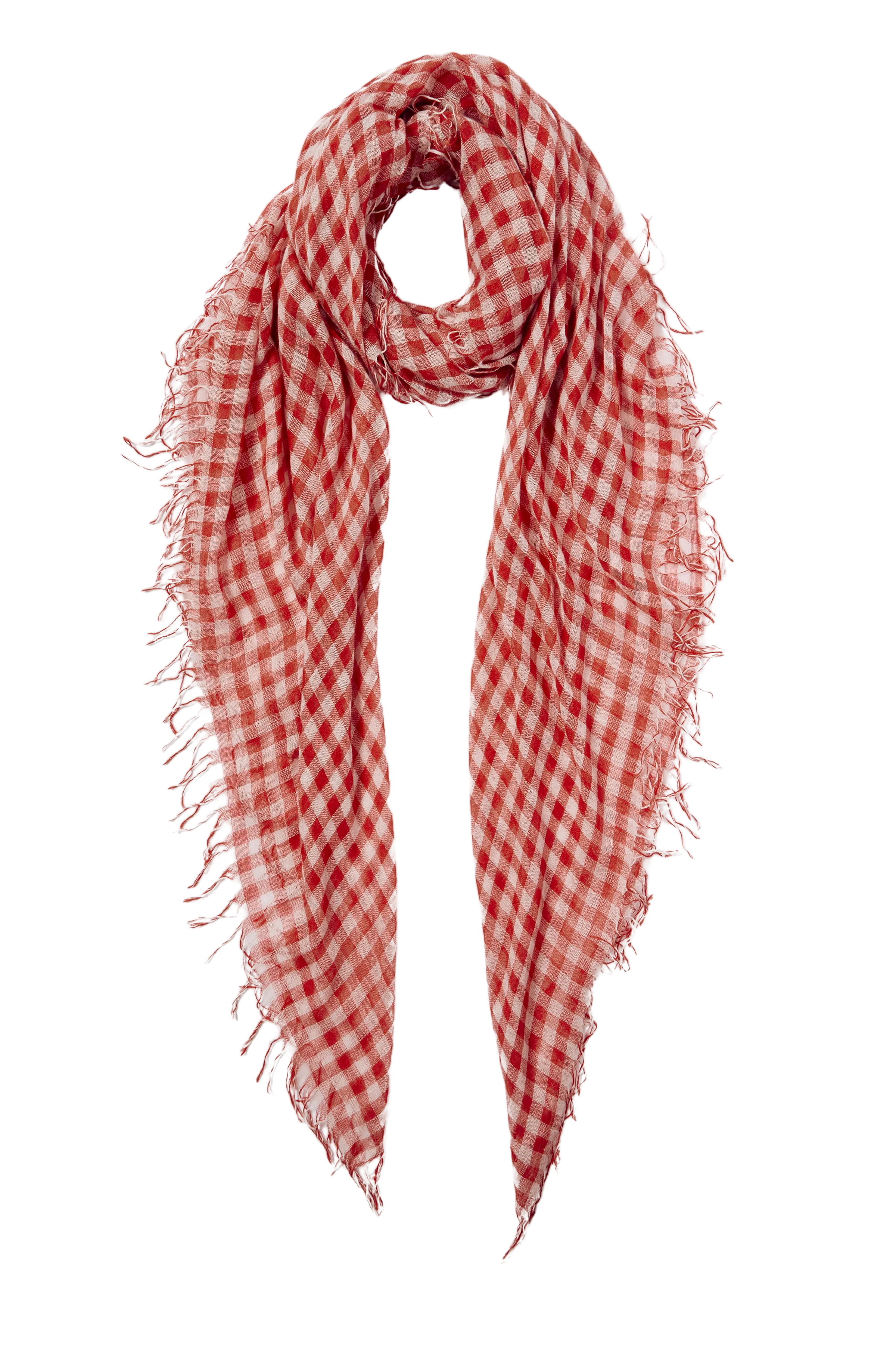 Cashmere and Silk Scarf in Valiant Poppy