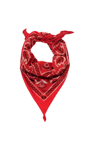 Cashmere Bandana in Western Red