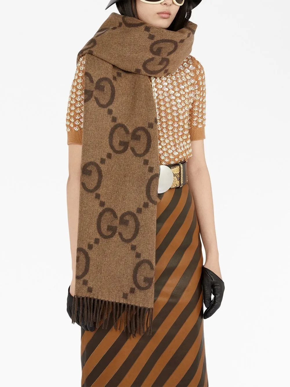 Cashmere Jacquard Scarf