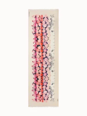 Cashmere Scarf with Silver Dollars Print
