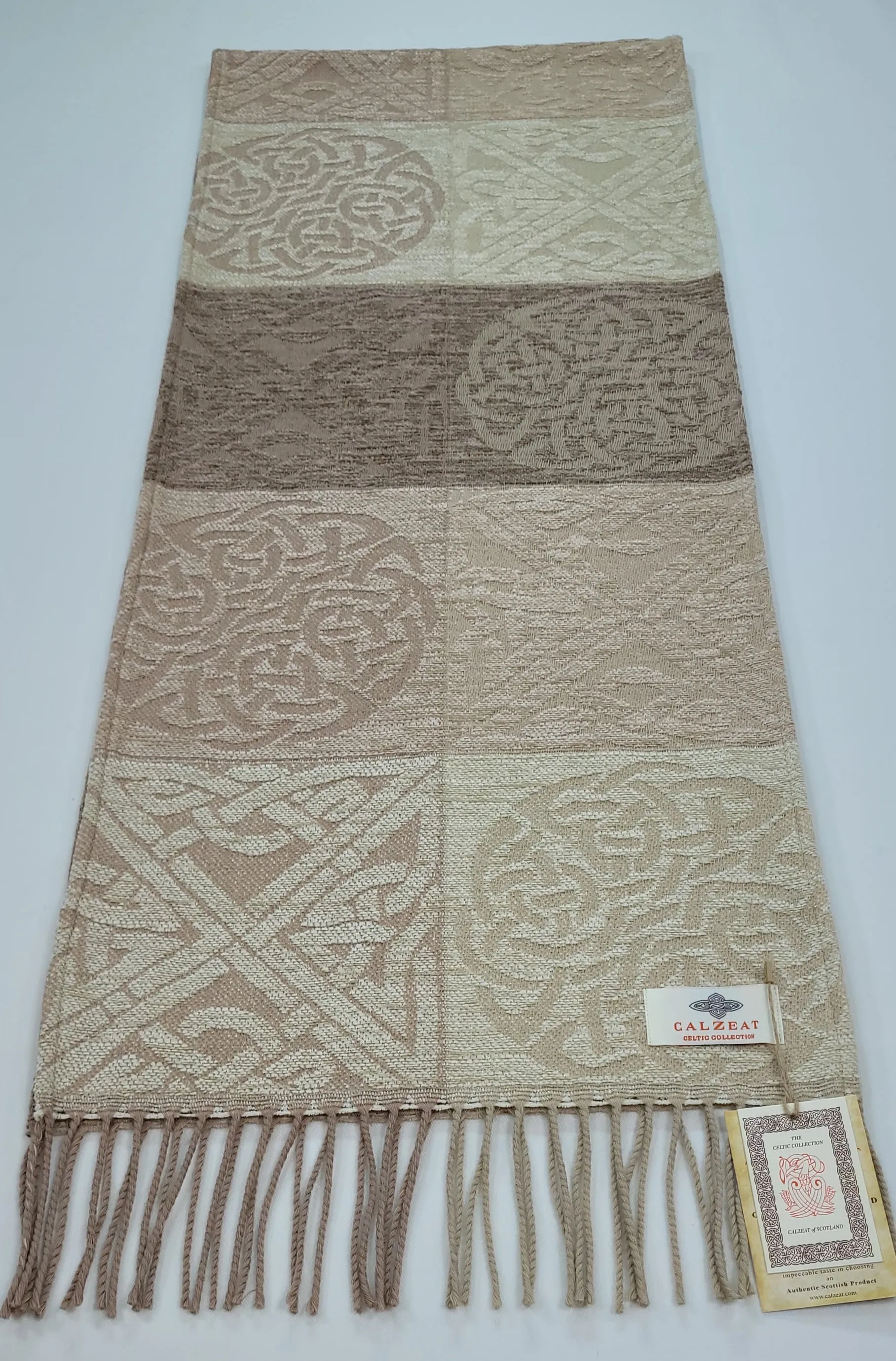Celtic Knot Linen Scarf