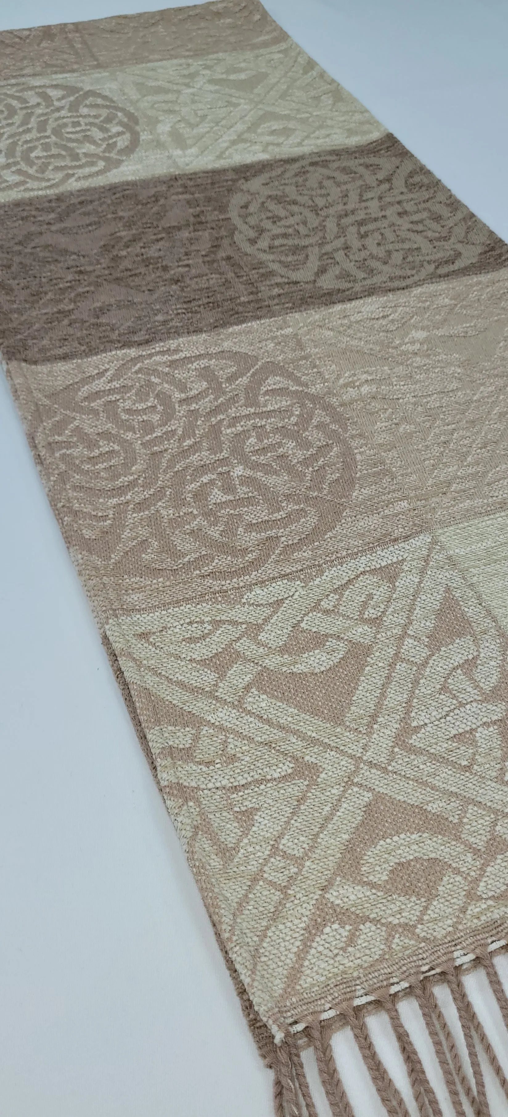 Celtic Knot Linen Scarf
