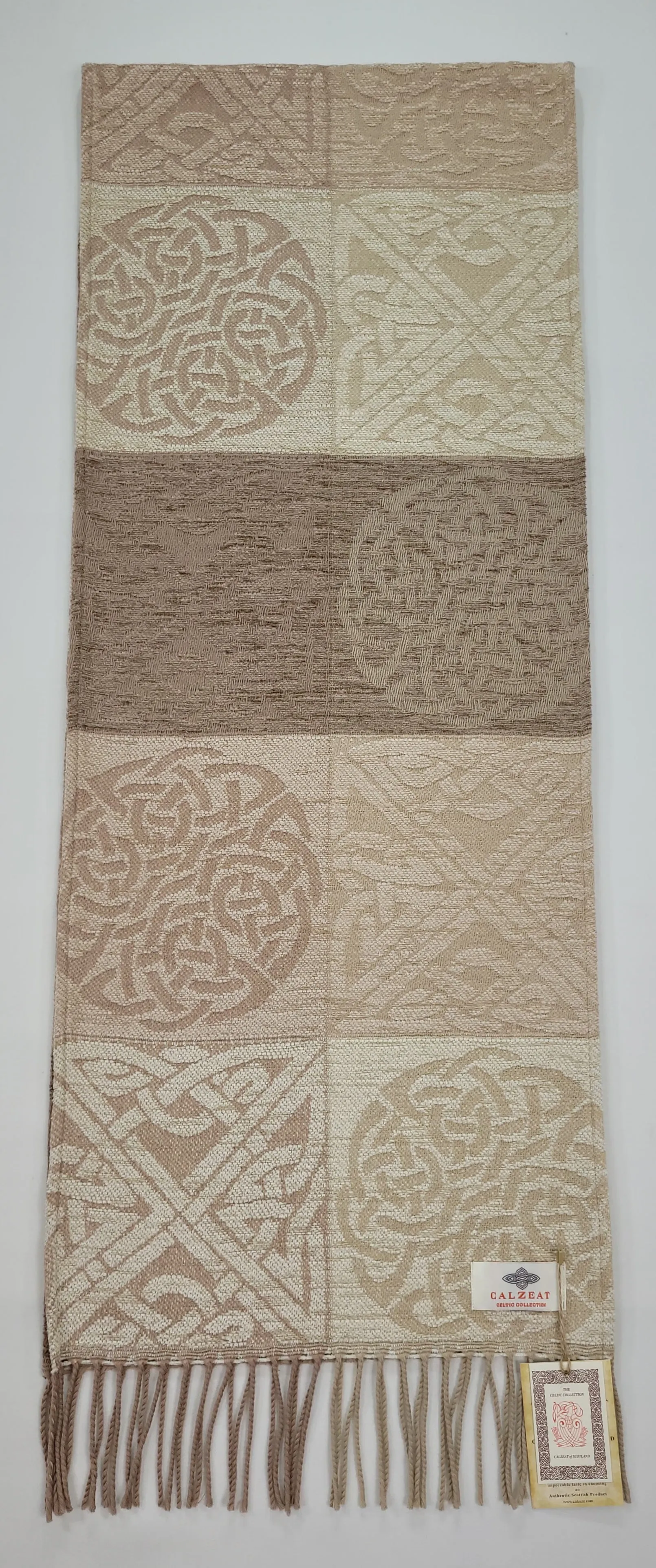 Celtic Knot Linen Scarf
