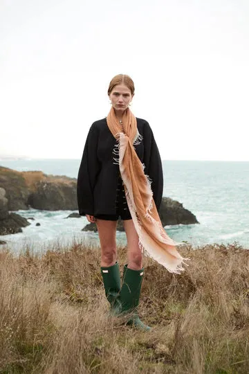 Chan Luu- Cashmere and Silk Scarf- Brown Sugar- Burnout