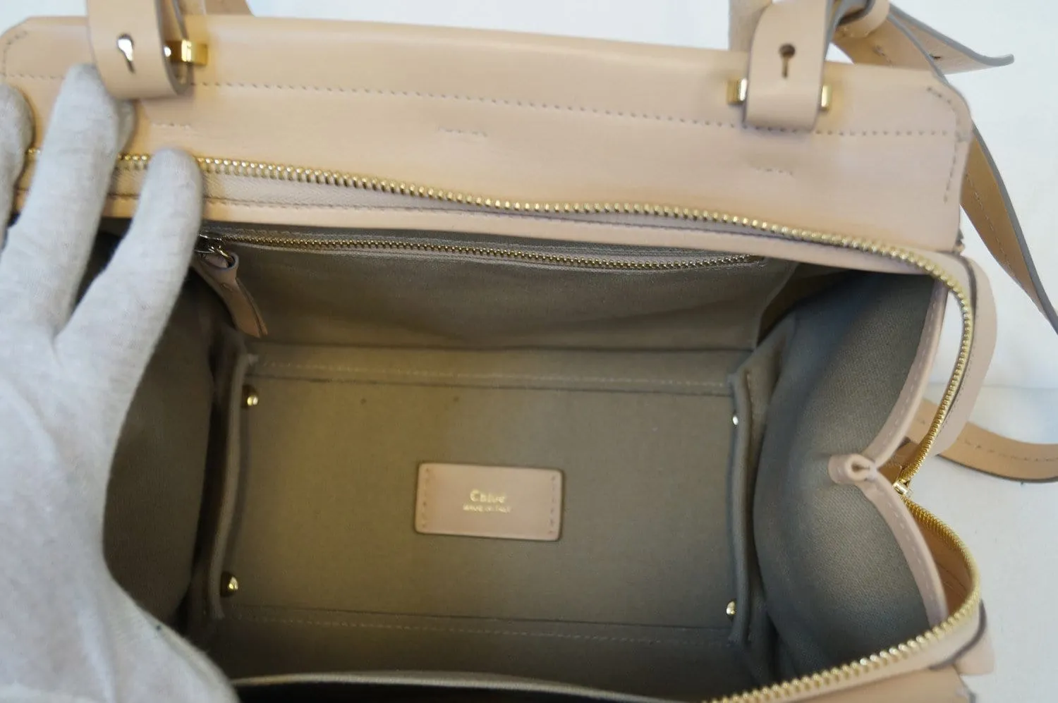 CHLOE Medium Everston Blush Nude Carry Satchel Bag - Final Call