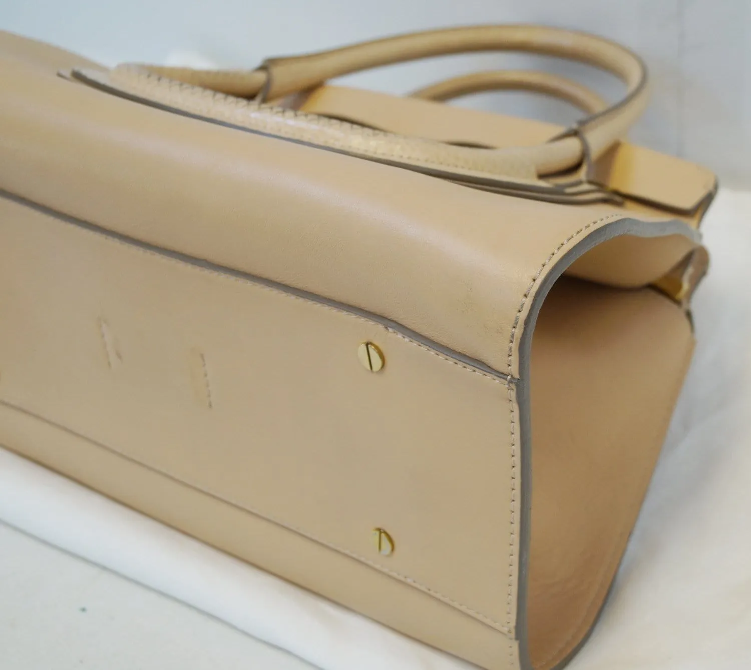 CHLOE Medium Everston Blush Nude Carry Satchel Bag - Final Call