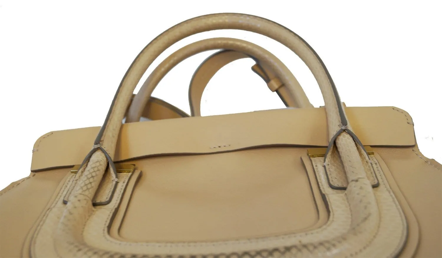 CHLOE Medium Everston Blush Nude Carry Satchel Bag - Final Call