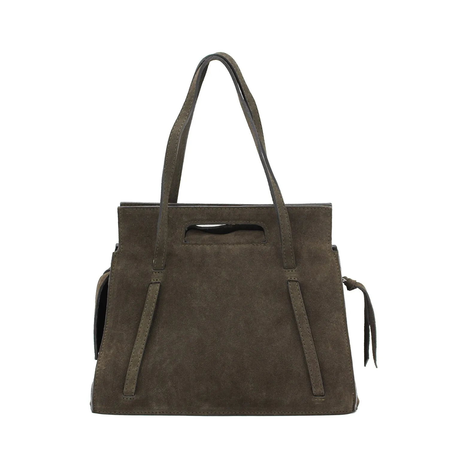 Chocolate Suede | Classic Satchel