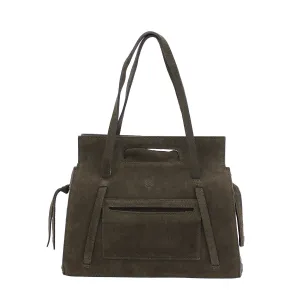 Chocolate Suede | Classic Satchel