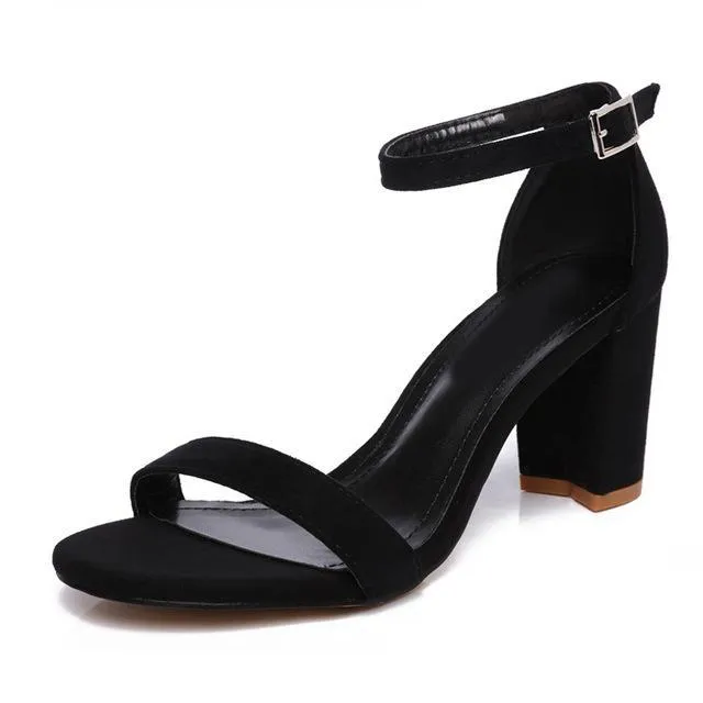 Chunky Heel Women Ankle Strap Gladiator Sandals