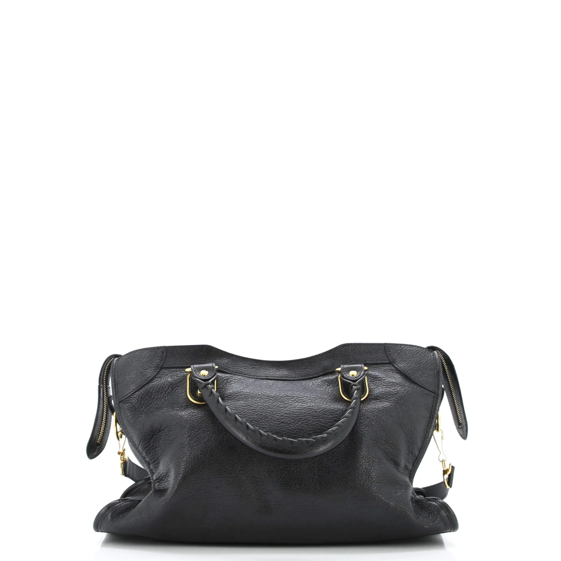 City Classic Metallic Edge Bag Leather Medium