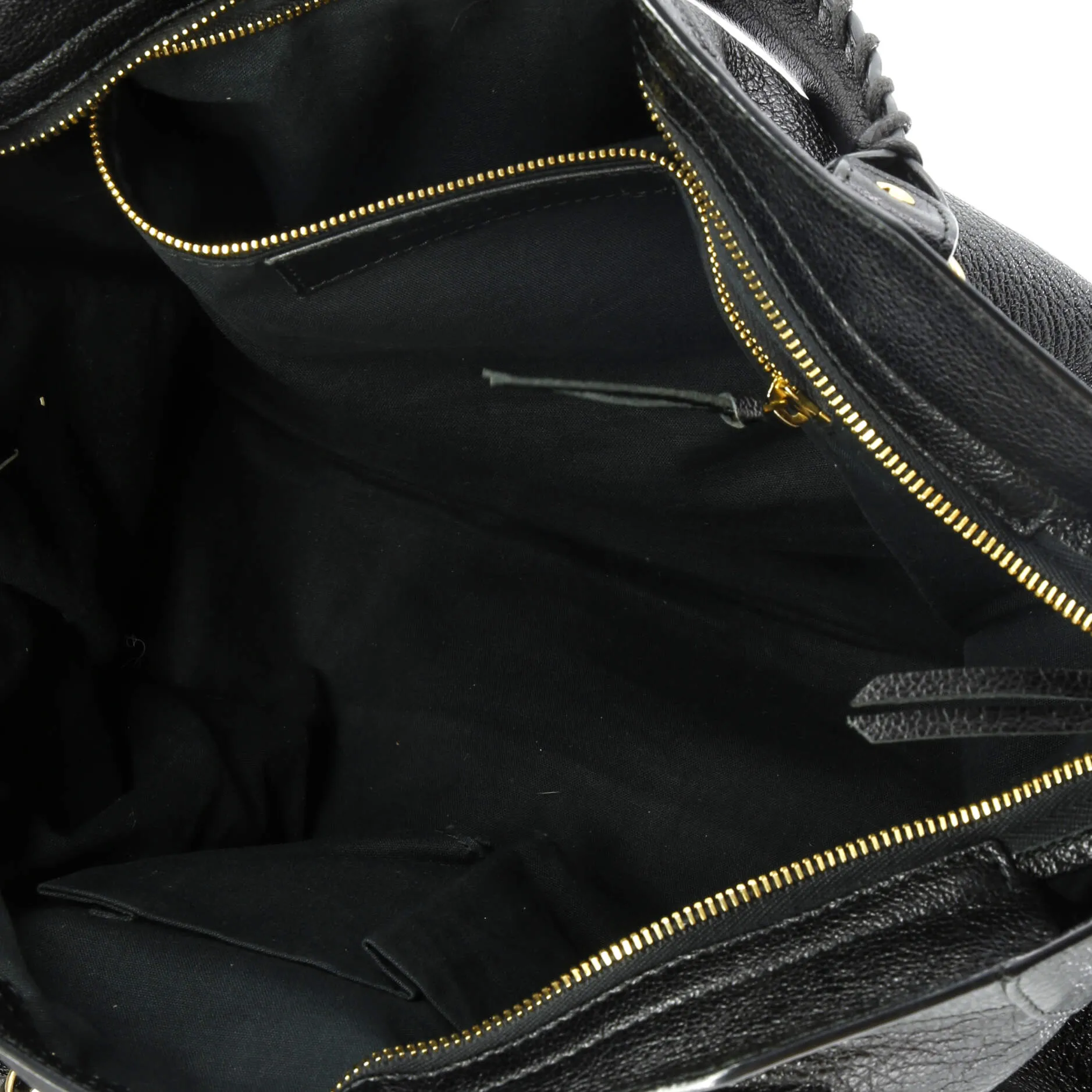 City Classic Metallic Edge Bag Leather Medium