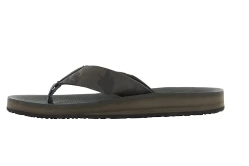 Cobian Men's A.R.V. II Charcoal Camo Flip Flops, 9
